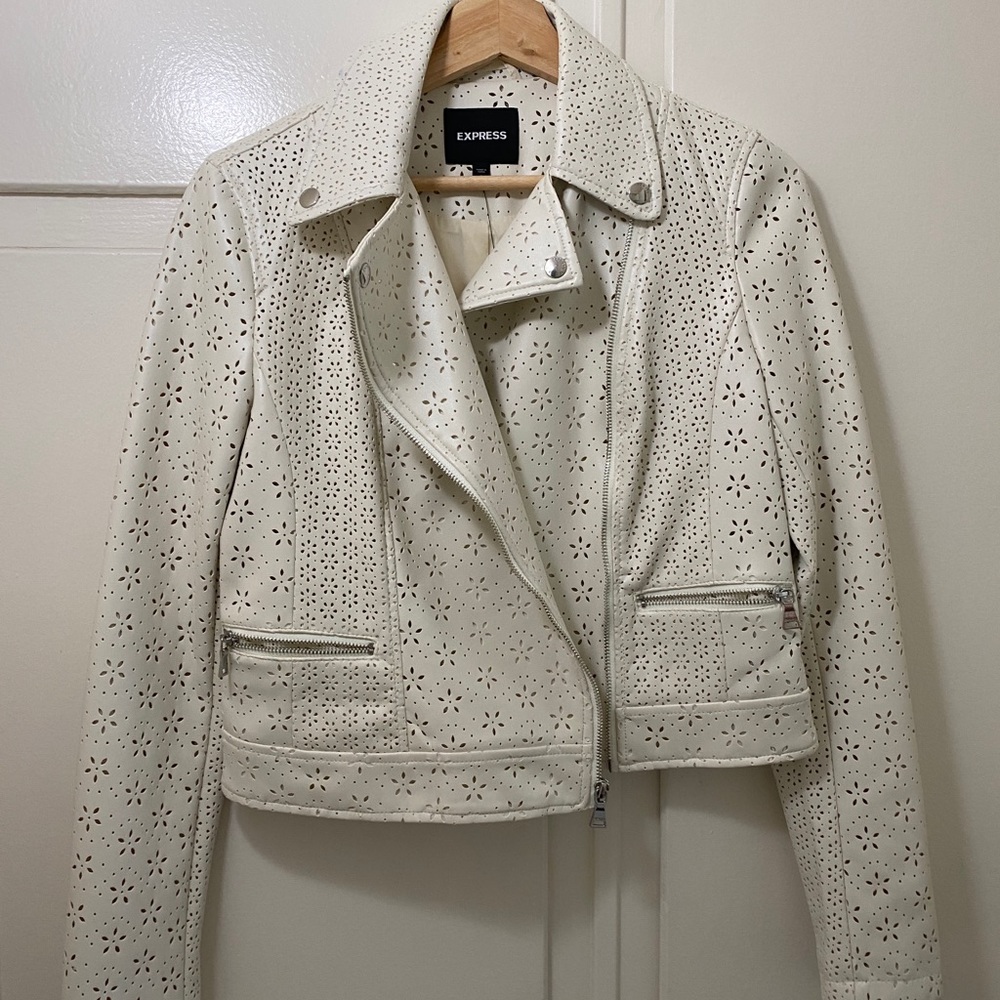 EXPRESS faux leather jacket size S NEW